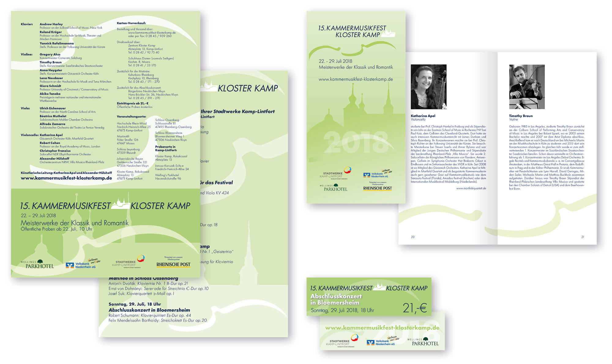 Kammermusikfest Kloster Kamp Drucksachen