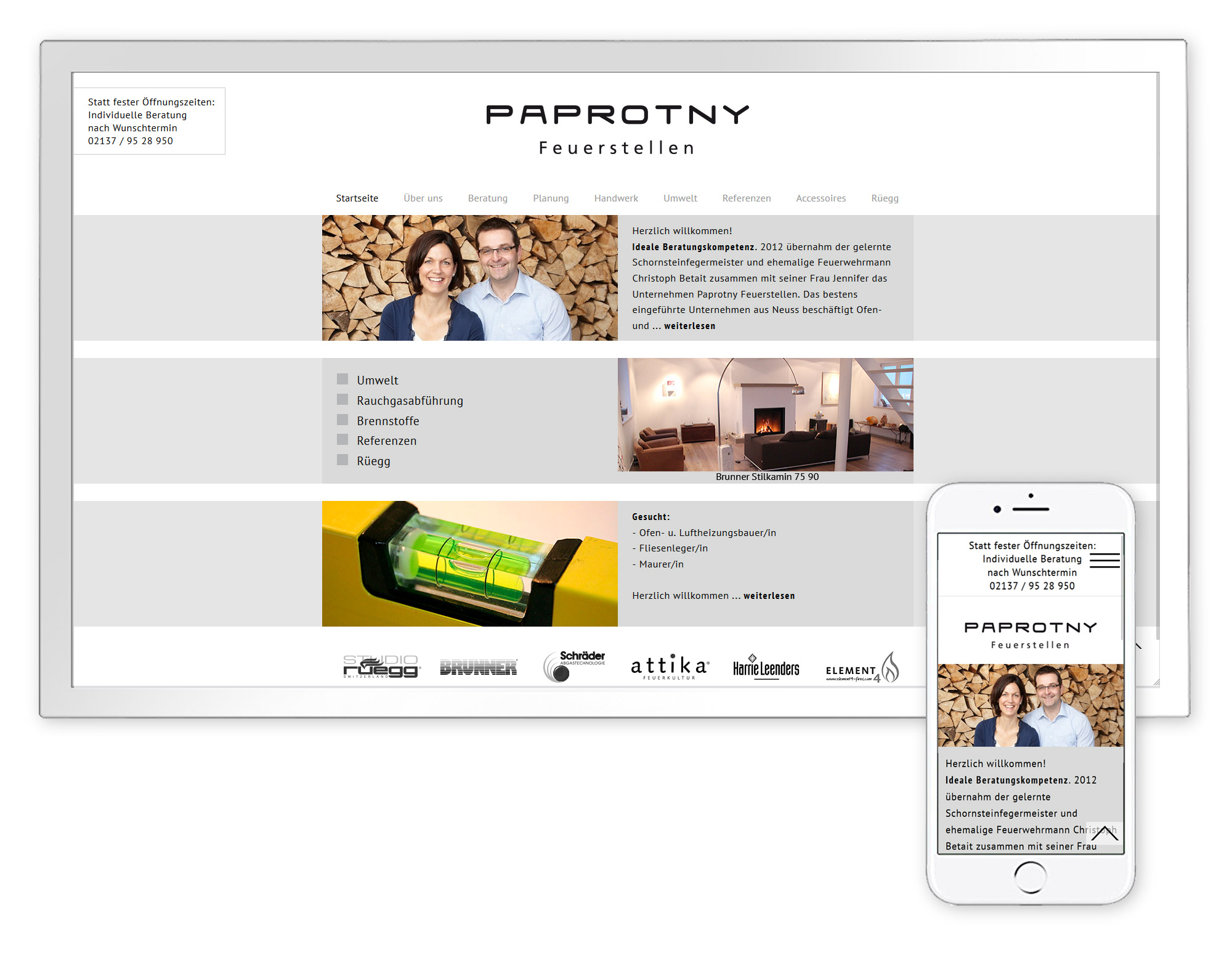 Homepage Screenshots